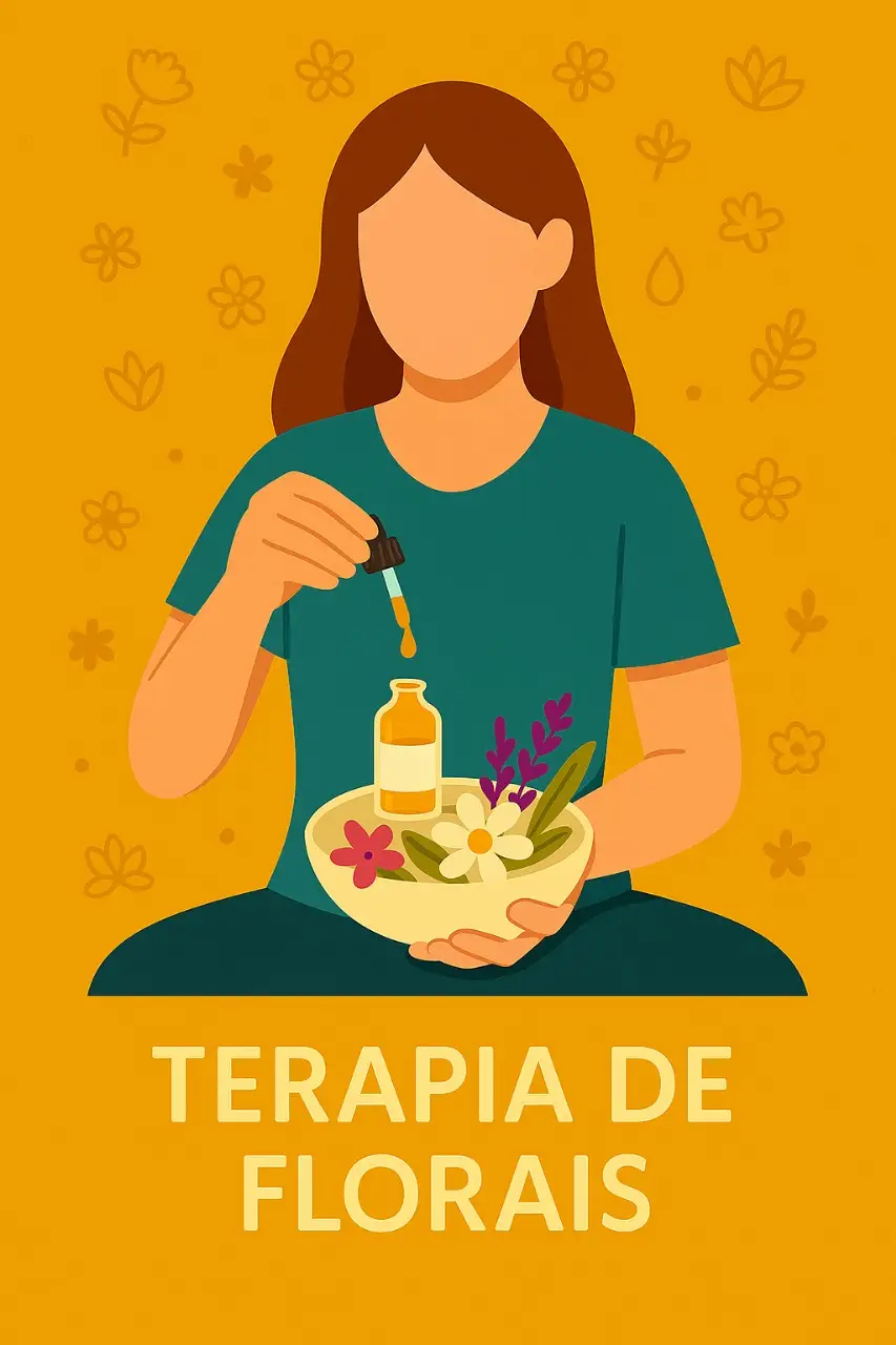Ilustrativa sobre Terapia de Florais